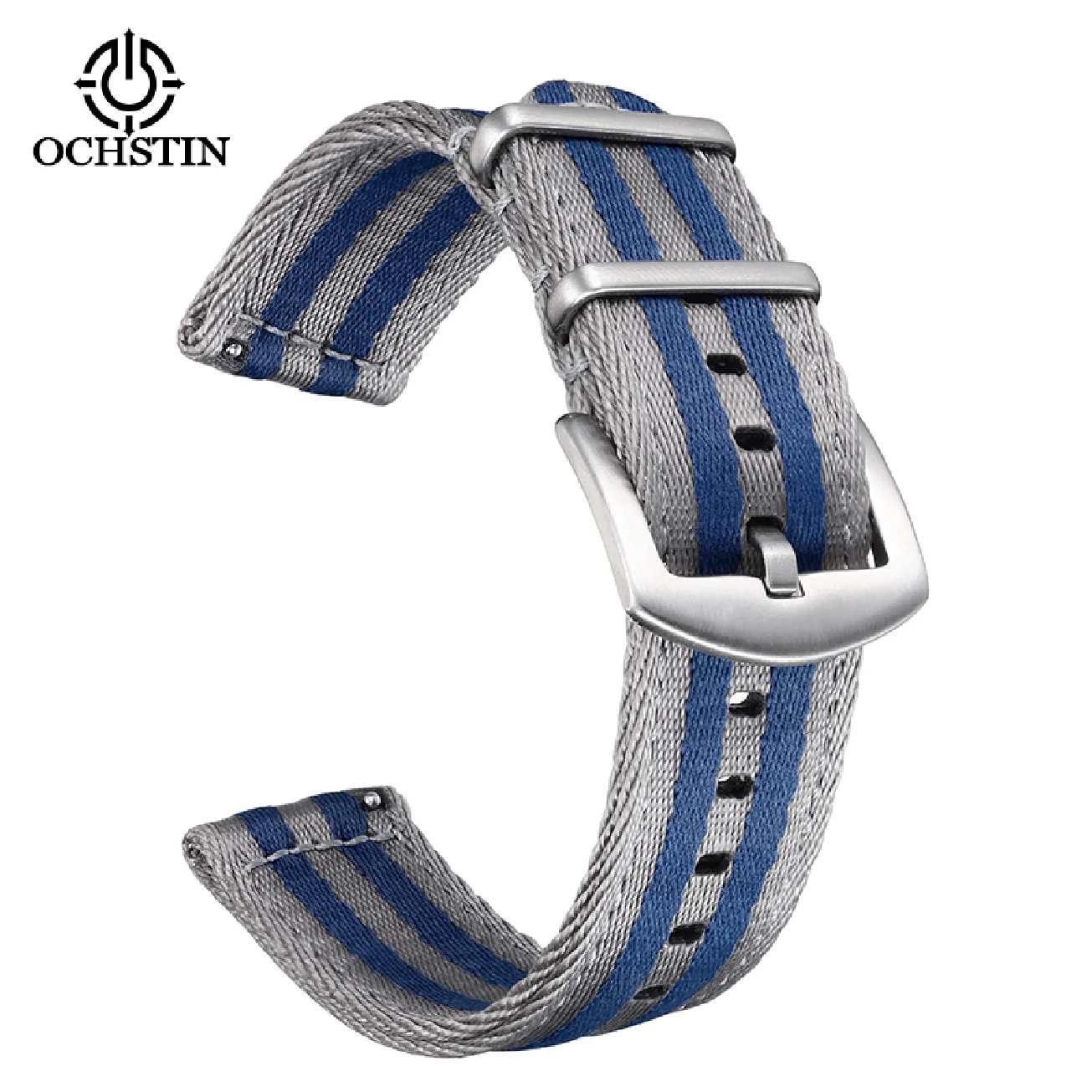 OCHSTIN DIY Nylon Strap 22MM 20MM Stainless Steel Clasp Waterproof Breathable High Quality Multicolor Watchbands Braided Nylon