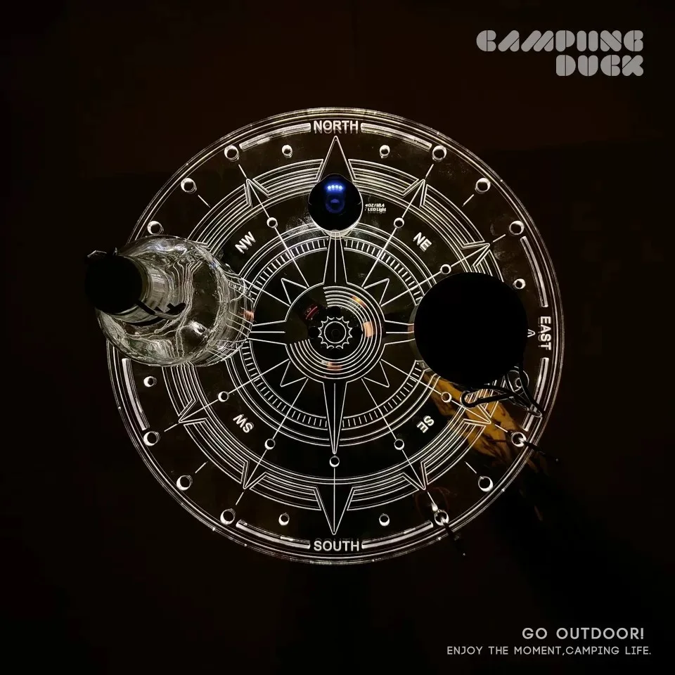 Маленький Круглый акриловый светящийся стол подходит для Goalzero черной собаки