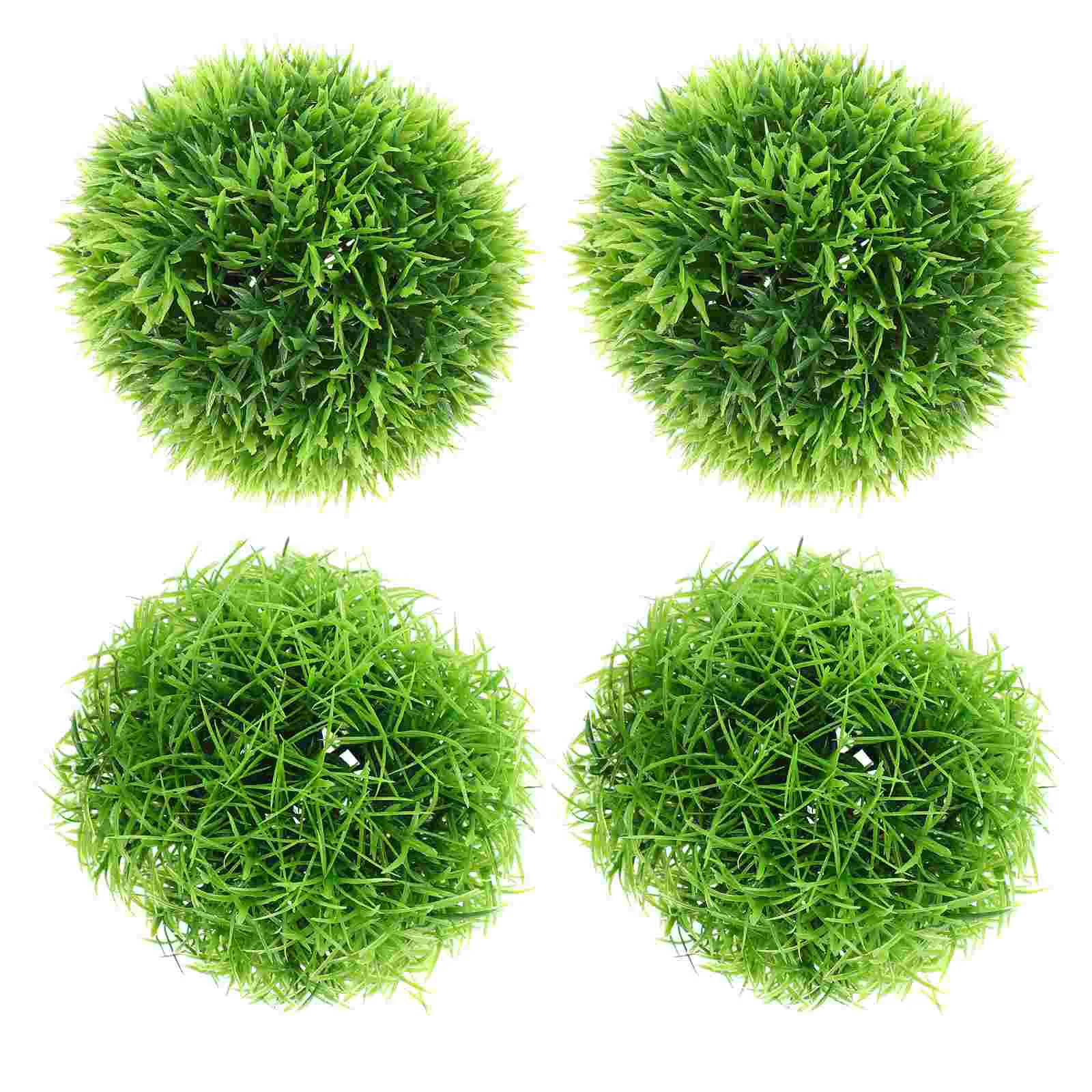 

4 Pcs Plastic Simulated Grass Ball Lavender Decorations Filler Hanging Abs Artificial Plants Indoor