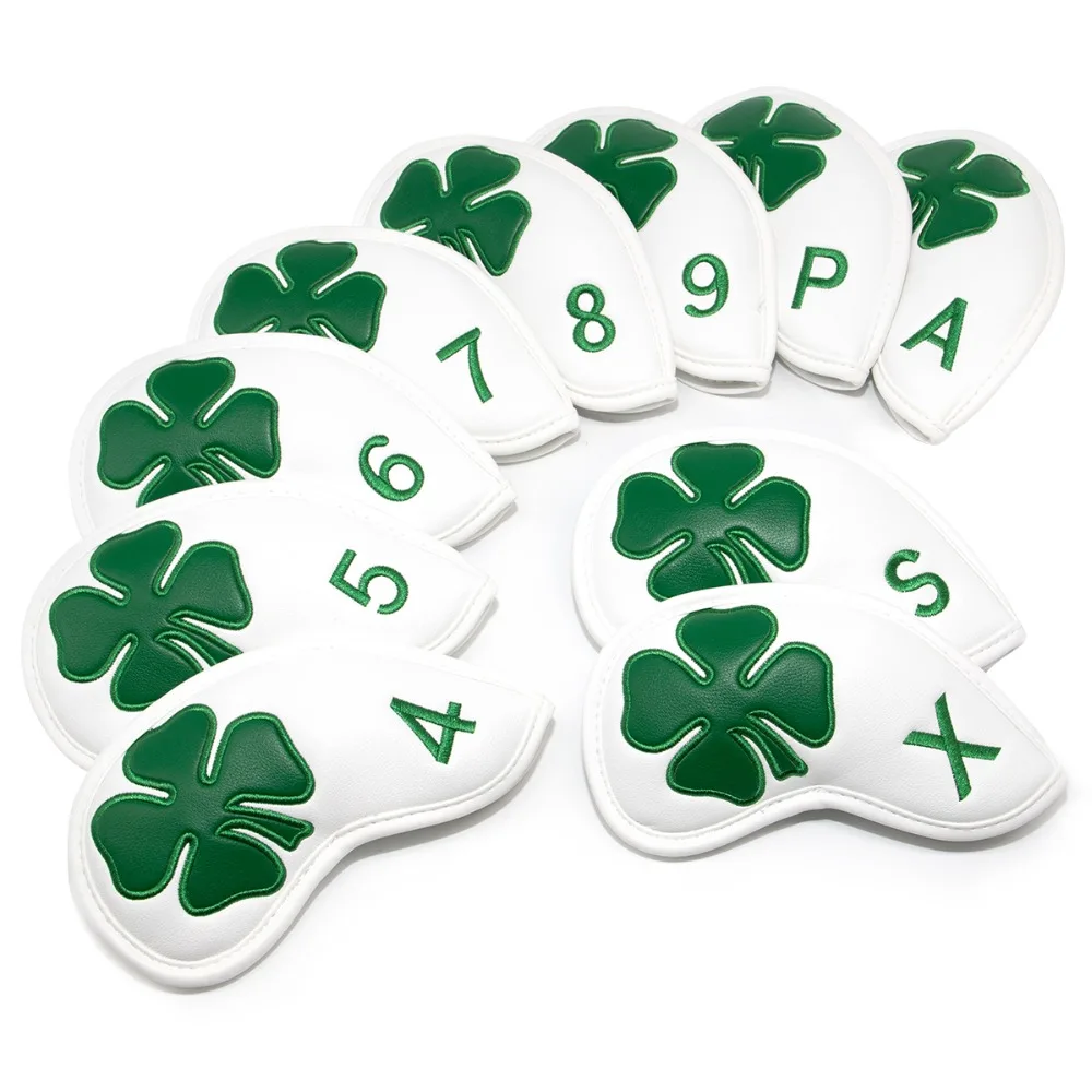 Headcovers Club Head Cover, 4 Leaf Clover Synthetic Leather 