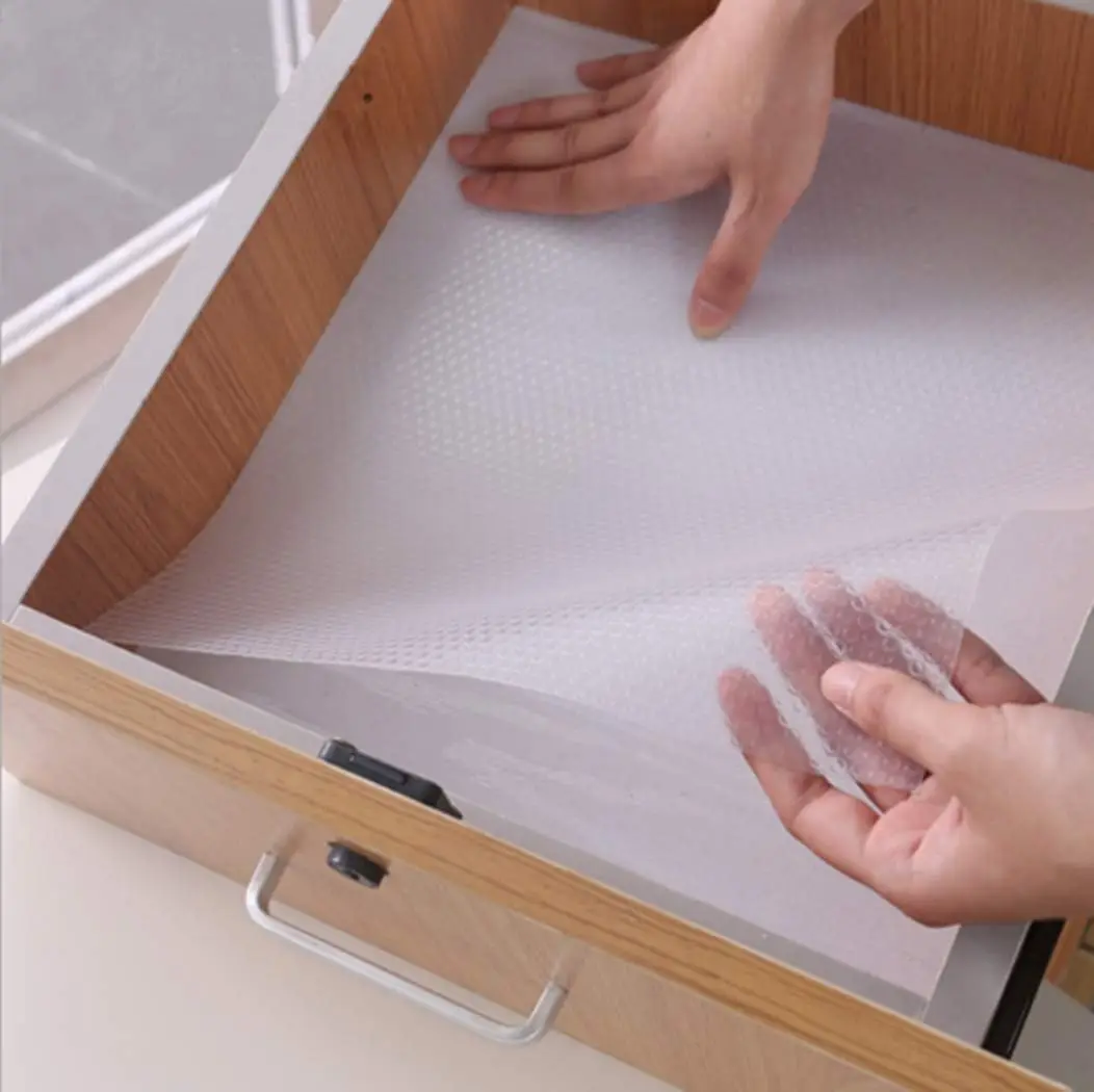 Soqool 8 Шт. Моющиеся Вкладыши Для Ящиков И Полок Водостойкий Прозрачный Коврик