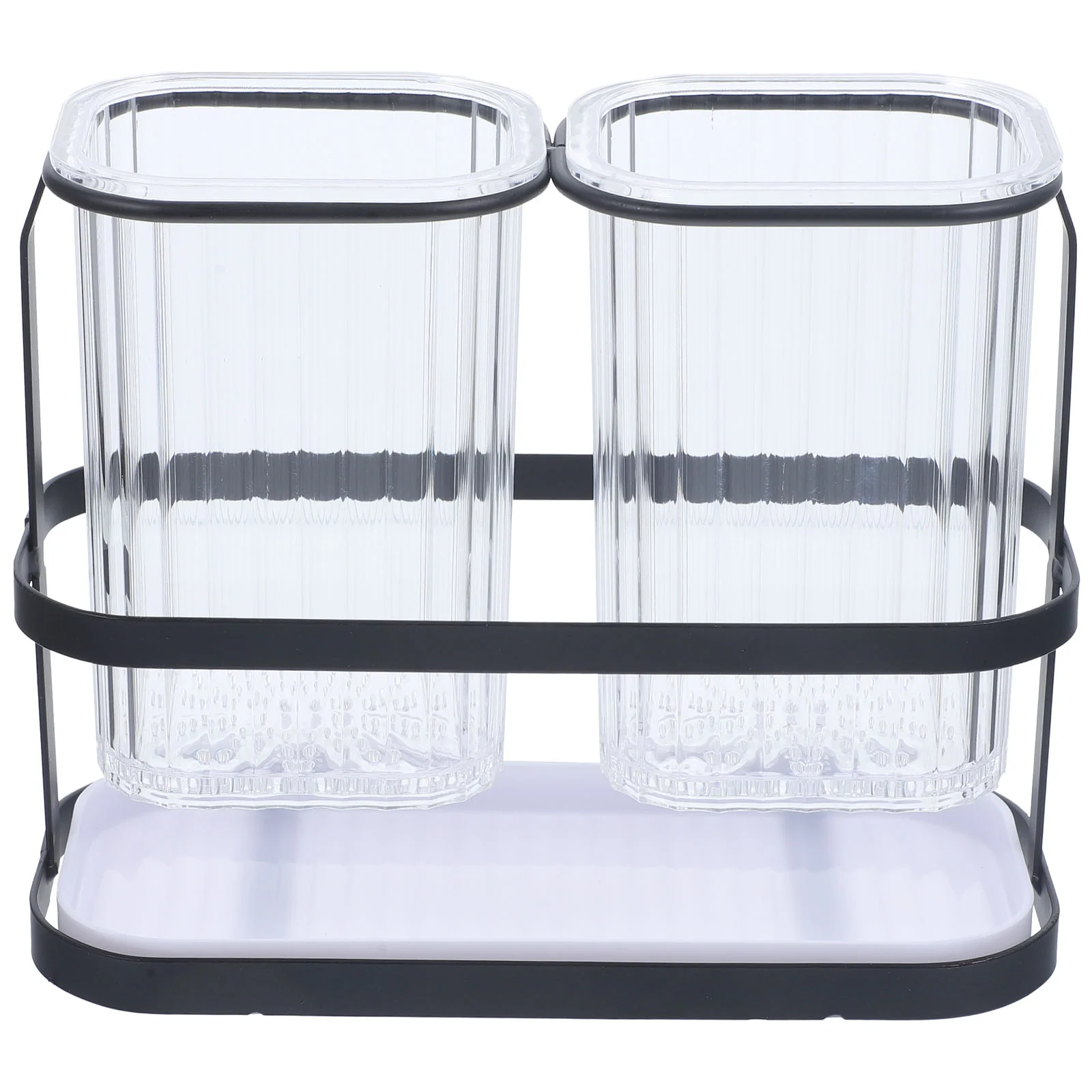 

Holder Utensil Organizer Wall Silverware Kitchen Crock Cutlery Hanging Mount Rack Cooking Makeup Kitchenware Chopsticks Brush