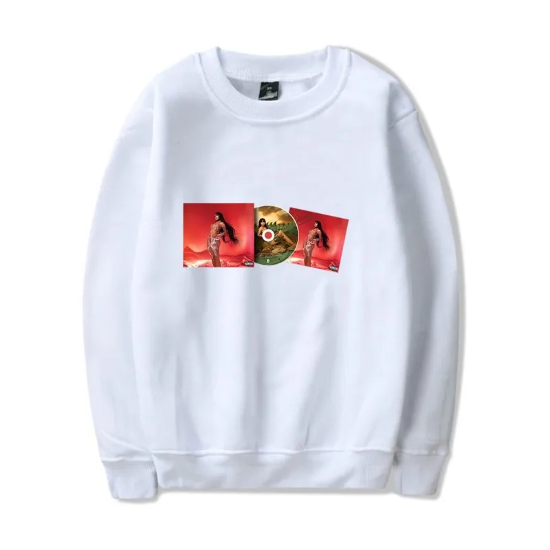 Толстовка Shenseea Merch Around the World Tour 2025 с круглым вырезом и длинными рукавами модный