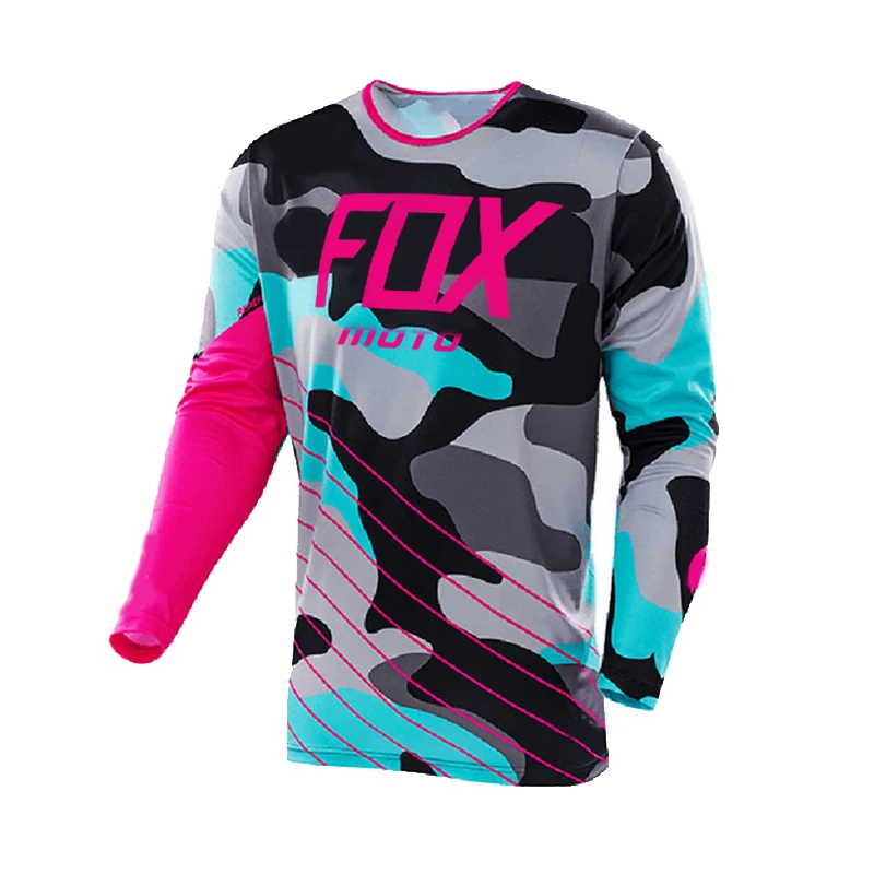 

2022 New Man Motocross Jersey moto Fox Mtb Downhill Jeresy MX Cycling Mountain Bike DH Maillot Ciclismo Hombre Quick Dry Jersey