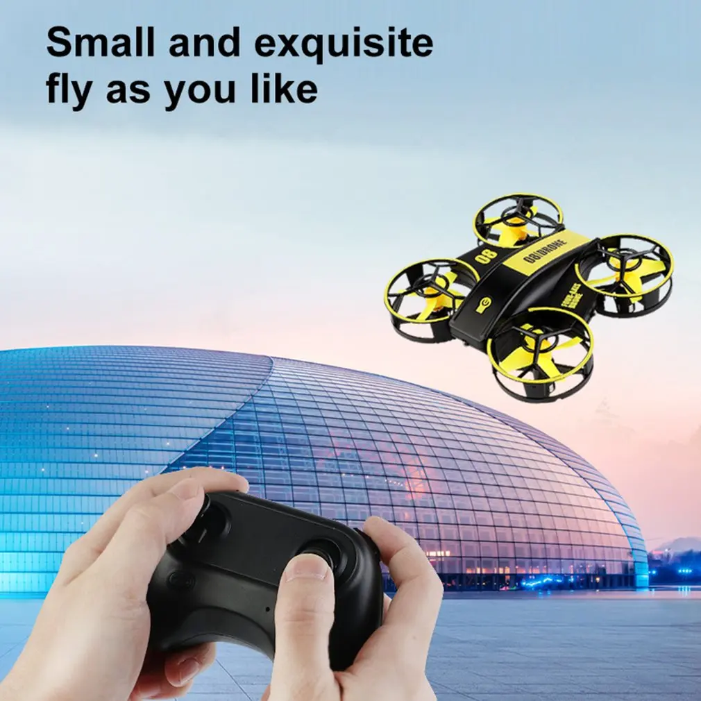 

RH821 Mini RC Drone Headless Drones Mini RC Quadrocopter One Key Land Auto Hovering 1 Batteries Helicopter Flysky Kids Toy Gift