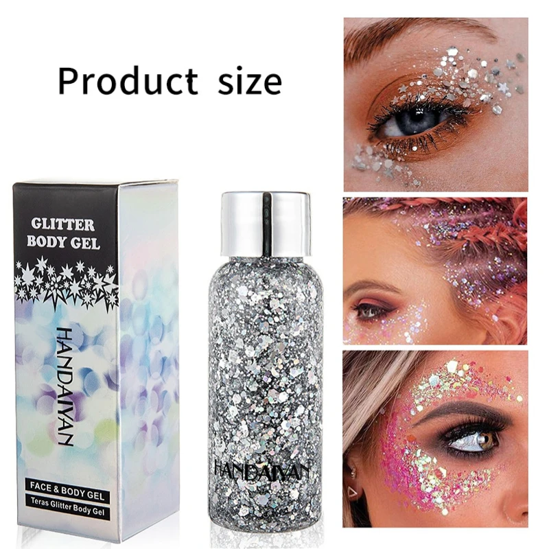 

Eye Glitter Nail Hair Body Face Stickers Gel Art Loose Sequins Cream Diamond Jewels Rhinestones Makeup Decoration Party Festival