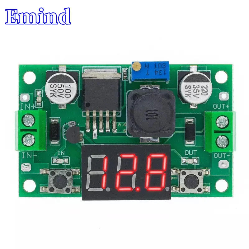

DC-DC Adjustable Voltage Regulator Power Module Digital Display Module LM2596S High Power Buck Module