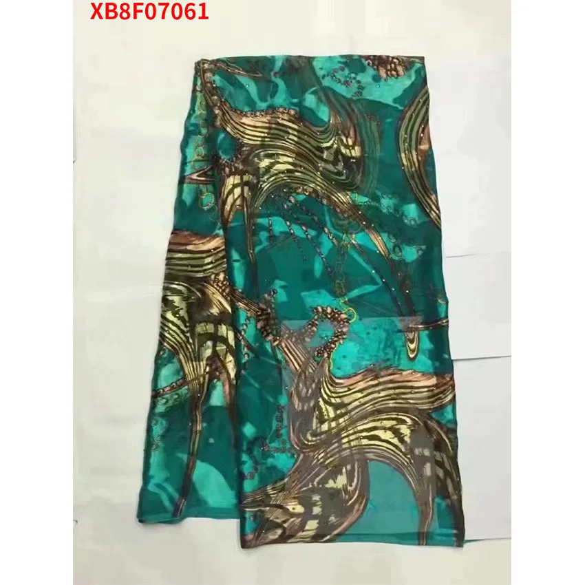 2022 Африканский Шелковый золотистый кожаный костюм Анкары Джордж нигерийский