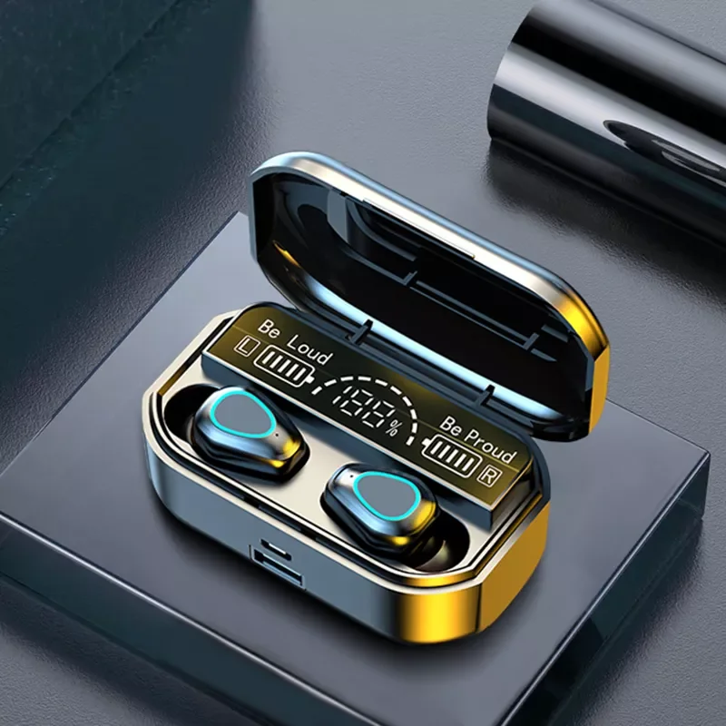 

9D Stereo Noise reduction Waterproof Headsets With Mic TWS Bluetooth 5.2 Earphones 3500mAh Charging Box Wireless Headphone