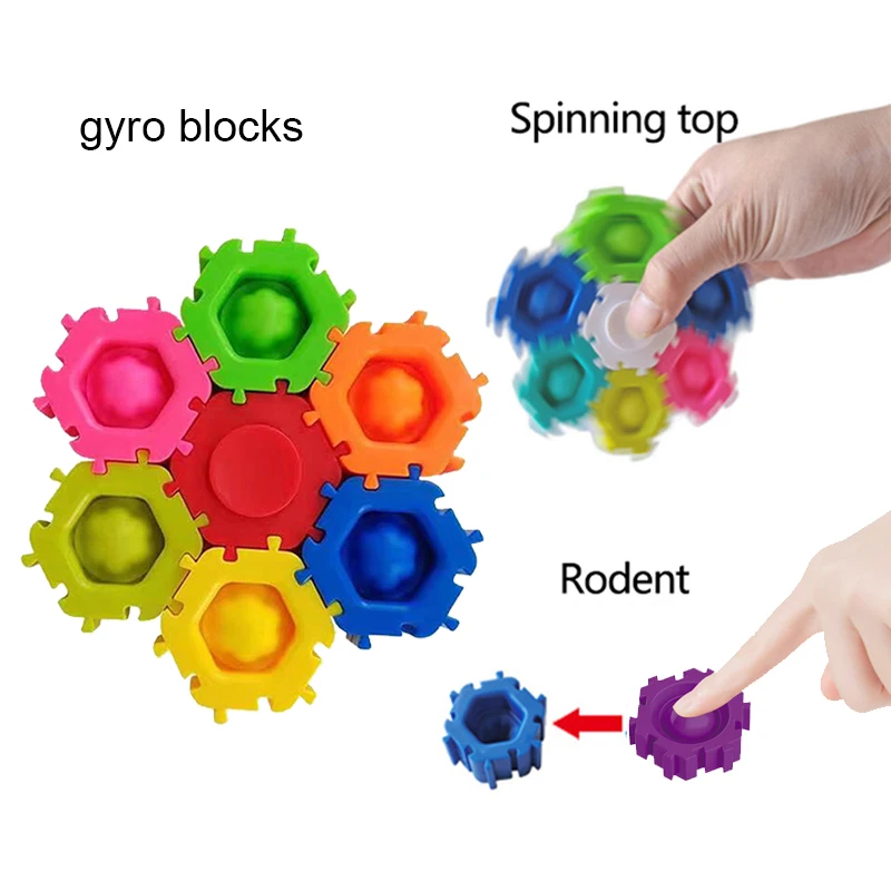 

Простой тандем фиджет-Спиннер, головоломка, конструктор, бесконечная сборка, антистрессовый пузырьковый Спиннер, детское образование, гиро...