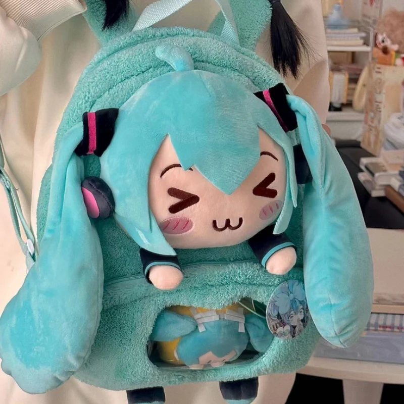 Милый и милый творческий аниме-рюкзак Hatsune Miku с вышивкой модный большой объем