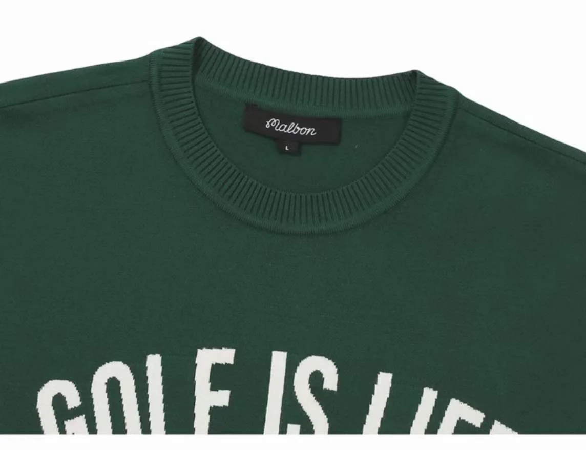 New autumn and winter golf men's knitted long sleeve sweater soft fabric warm comfortable outdoor sports casual sweater