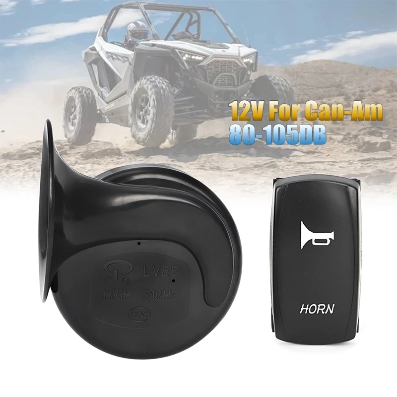 

Рожок и переключатель UTV 12 В для Can-Am Commander Max 800 1000 HD5 Maverick X3 для Polaris RZR 800 XP Ranger General