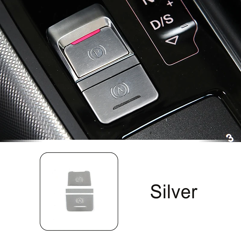 

Для Audi A6 C7 2012-2018 автомобильные кнопки передач электронный ручной тормоз с блестками декоративная крышка отделка алюминиевый сплав интерьерный стиль