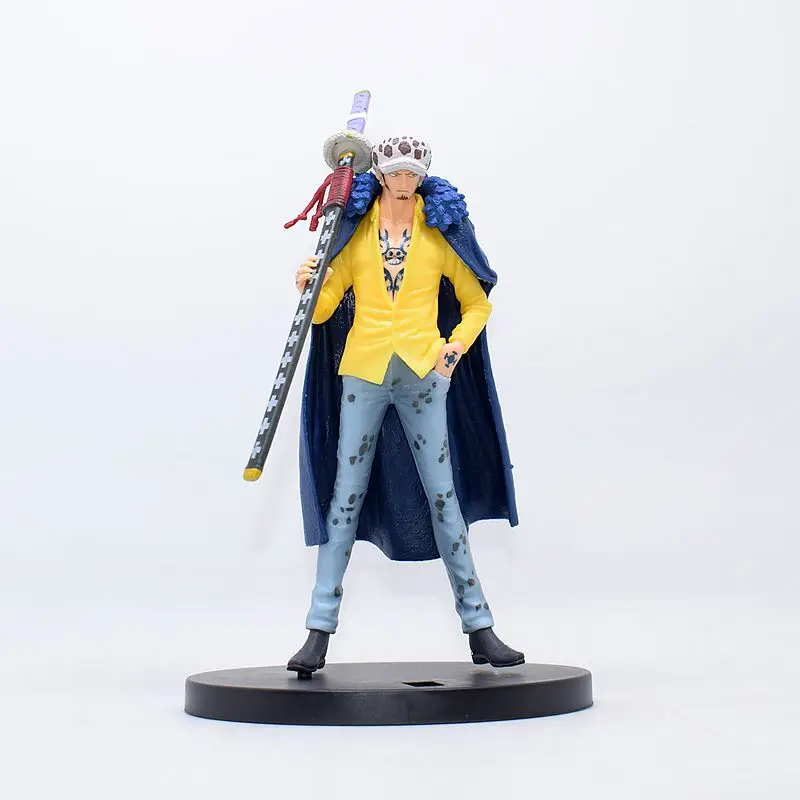 

Фигурки персонажей аниме, 17 см, цельная игрушка, экшн-фигурка Trafalgar Law, коллекционная статуя, настольное украшение, подарки для детей