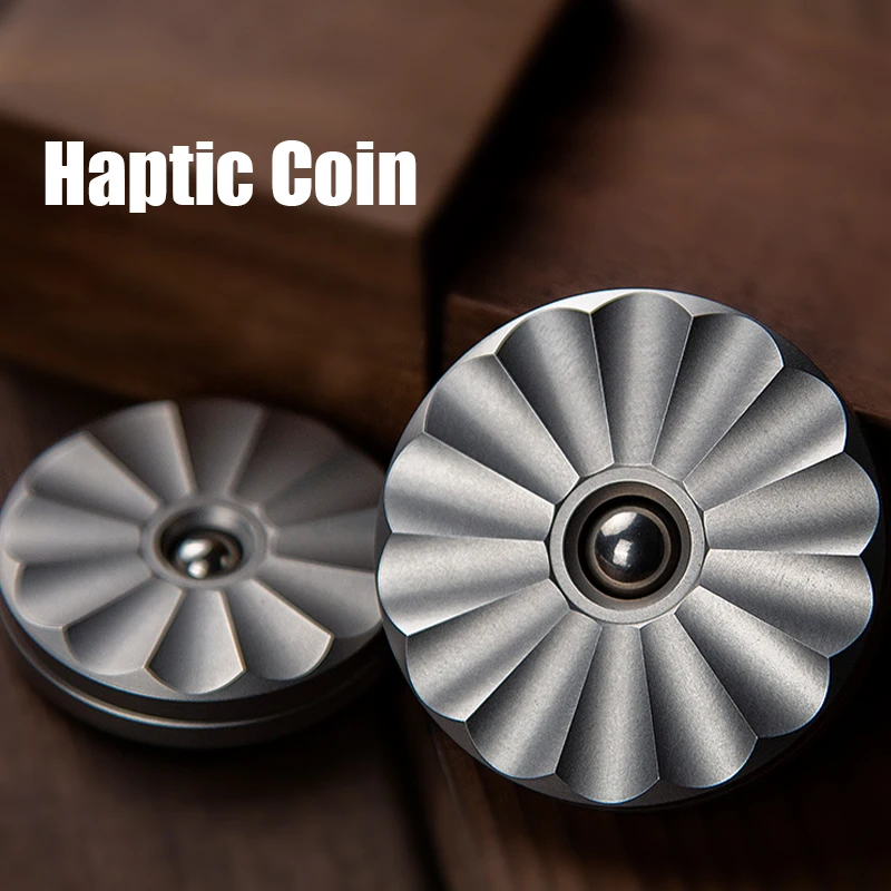 Haptic Coin Mini Pop Coin PPB Finger Decompression Toy PPB Play Fingertip Gyro Push Card EDC