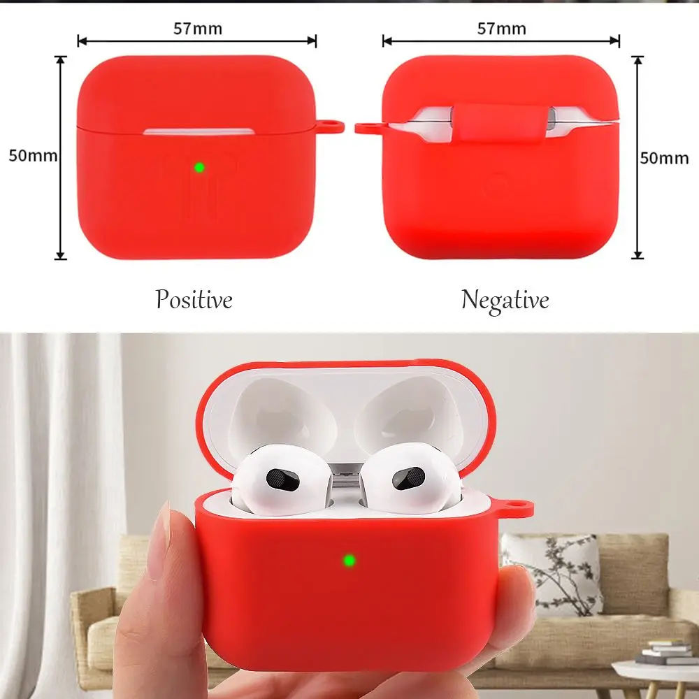 1 шт. силиконовый защитный чехол для наушников Apple AirPods 3 | Электроника