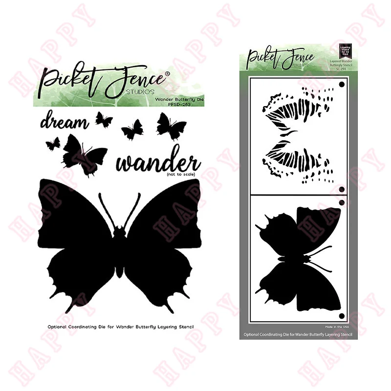 

Metal Cutting Dies Stencil Wander Butterfly Scrapbook Diary Decoration Paper Craft Embossing Template DIY Greeting Card Handmade