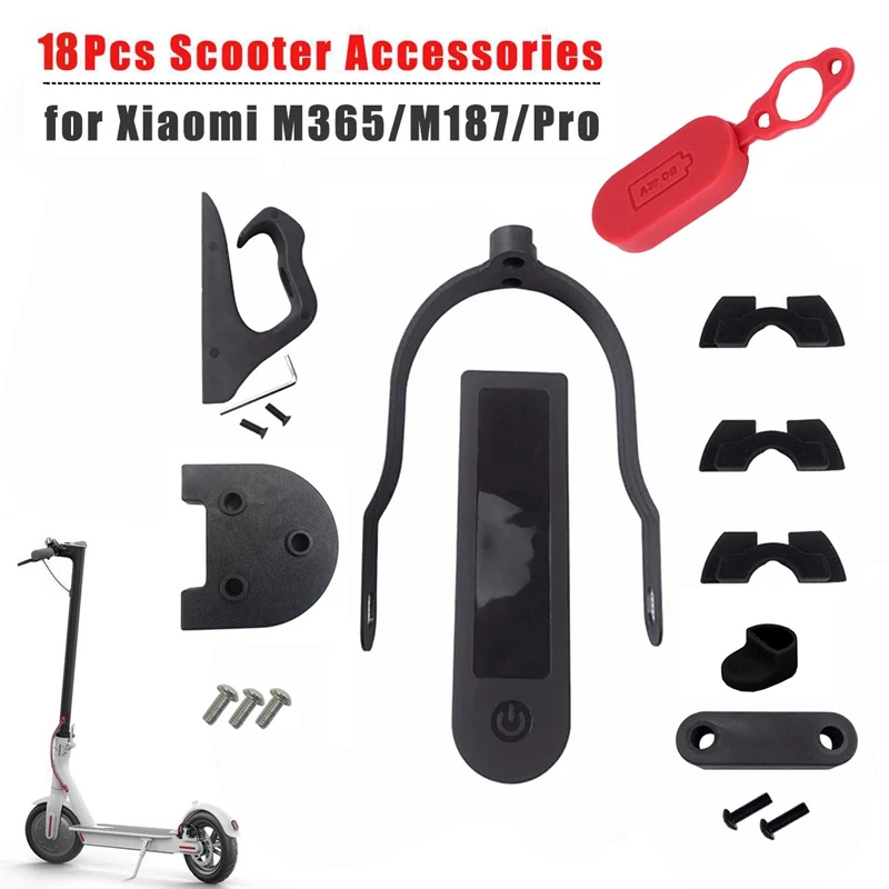 

Electric Scooter Rear Mudguard Bracket Dashboard Cover Hook Damping Fender Booster Pad for XIAOMI M365/M187 PRO