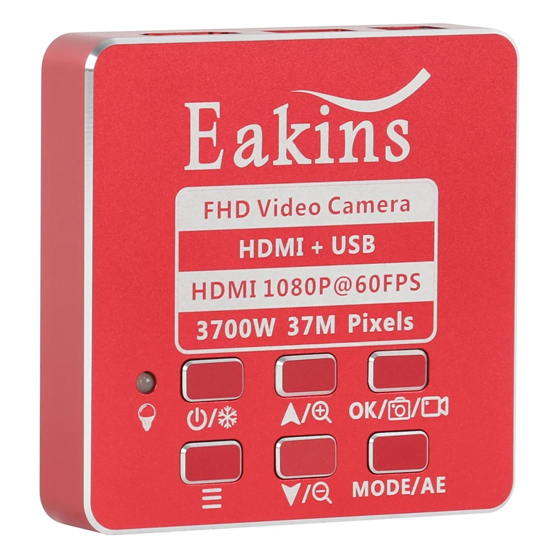 Eakins 37MP 1080P 60FPS видео Цифровой HDMI USB микроскоп камера 100X 130X зум C крепление объектива