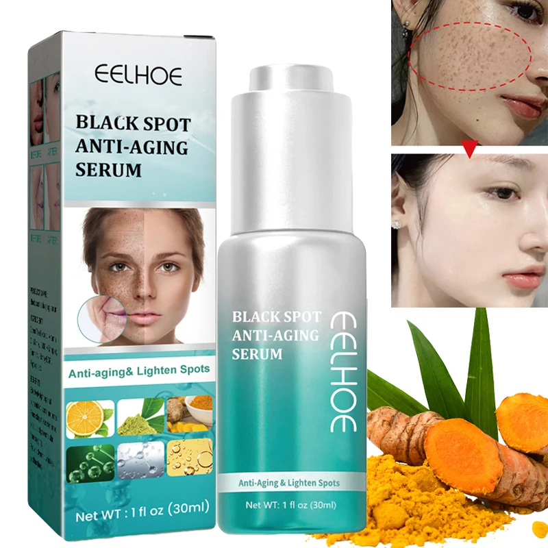 

Effective Whitening Serum Remove Dark Spots Freckle Anti-Aging Turmeric Essence Melasma Melanin Corrector Brighten Skin Care