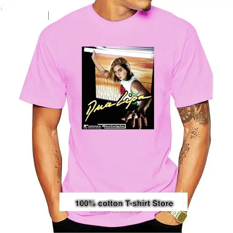 

Camiseta Funy para hombre y mujer, camisa de dua uk lipa tour 2020 future ностальгия panglaris, tshirs (1)