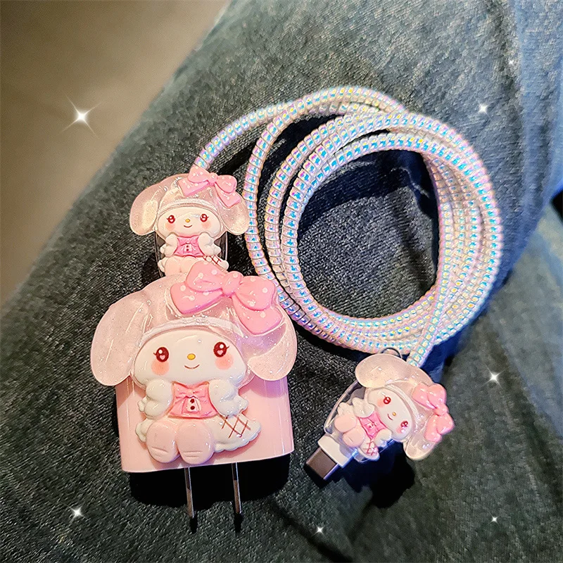 Зарядное устройство Hello Kittys кабель для передачи данных защитный и обмоточный