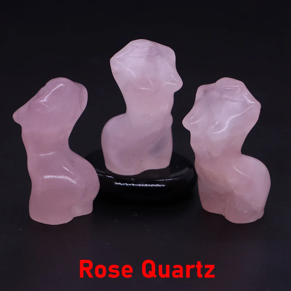 

Статуэтка женская фигура из розового кварца