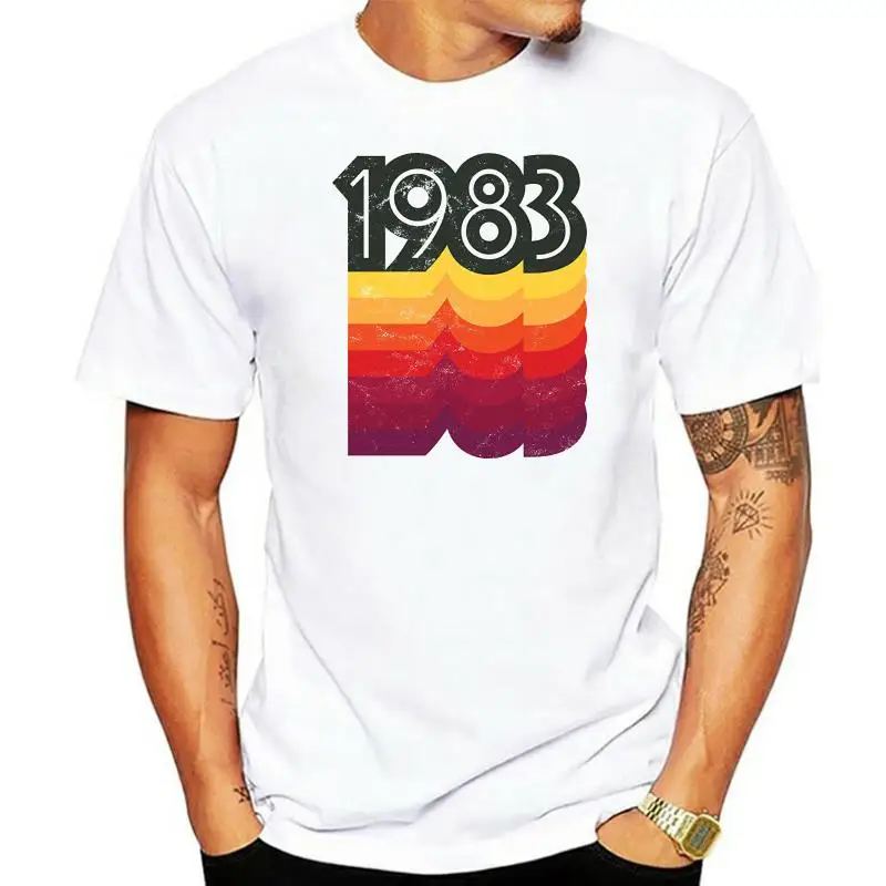 

T-shirt Novelty Cool Tops Men's Short Sleeve Tshirt 1983 Shirt