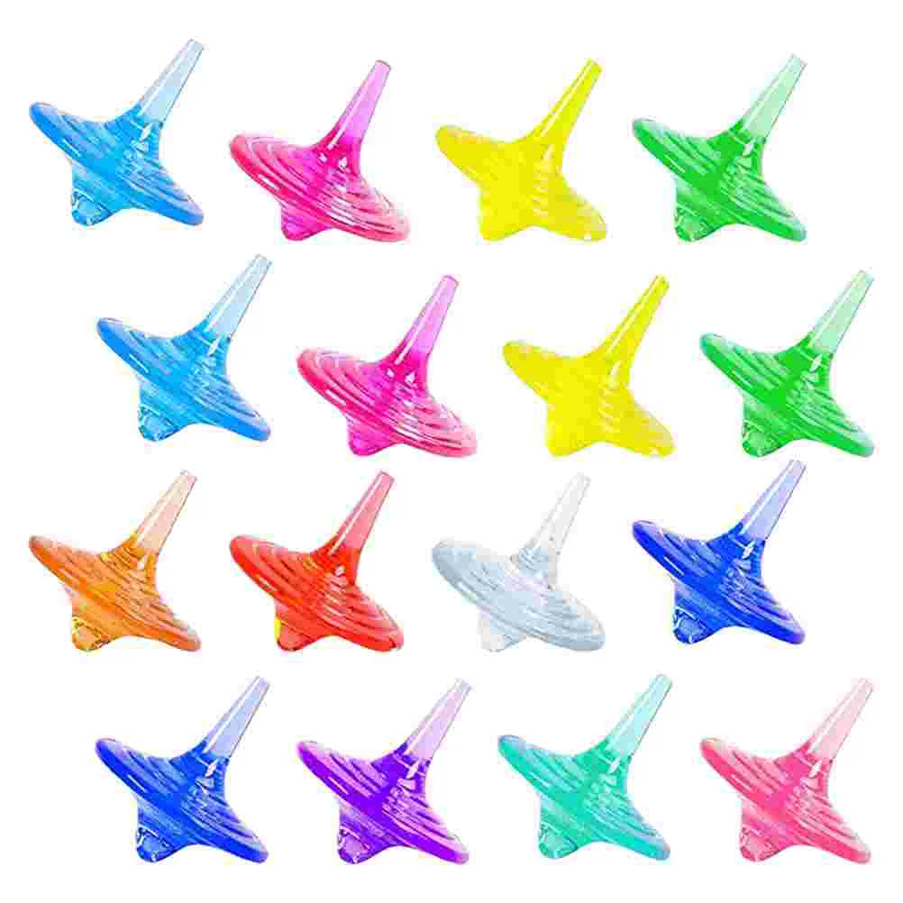 

20 Pcs Toys Acrylic Cognitive Plaything Girls Gyro Educational Rotating Tops Taste Children Pressure Relief Gyroscope