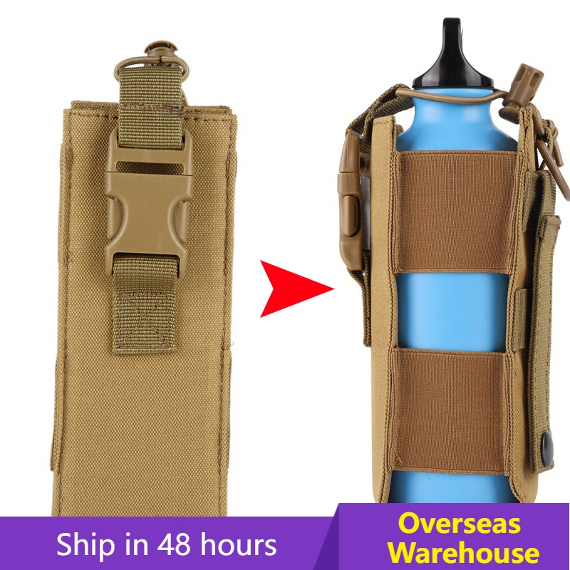 Water Bottle Holster Military Tactical Molle Pouch Outdoors Camping Hiking Hunting Travel Canteen Kettle Holder Bag Water Bag