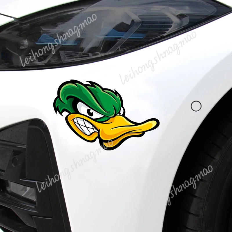 Фото WHL #   Наклейки для автомобиля Angry Duck Head, бамперы для ноутбуков, окон, автомобилей, мотоциклов, царапины, виниловые наклейки №5