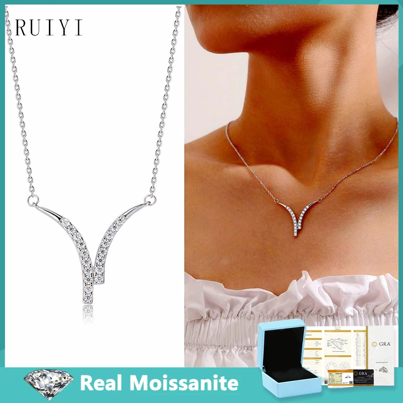 0 54 cttw элегантные бриллиантовые подвески ожерелья для женщин цепочка из