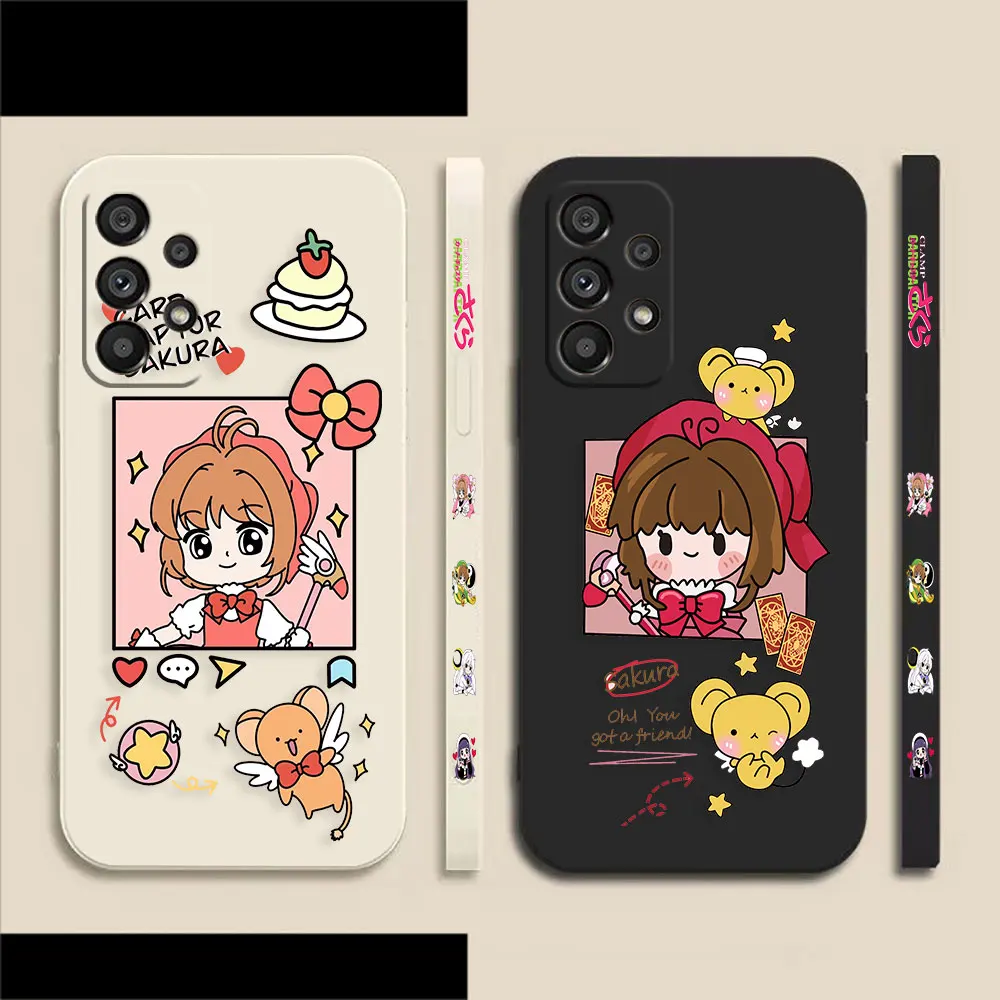 

Cartoon Cardcaptor Sakura Case For Samsung Galaxy A91 A14 A73 A72 A71 A53 A52 A51 A42 A33 A32 A23 A22 A21S A13 A12 4G 5G Case