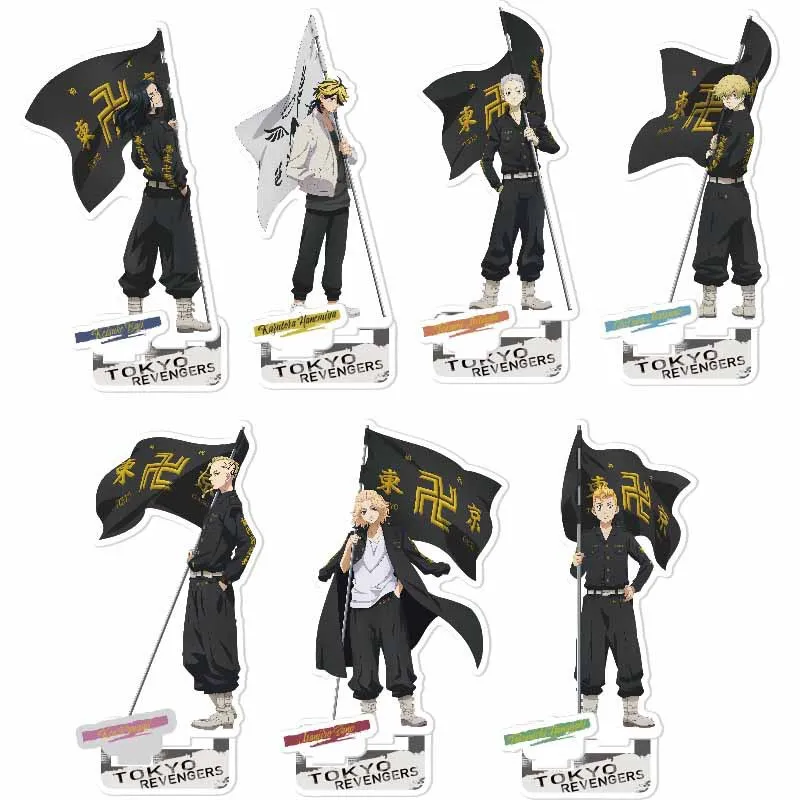 

Anime Figure Tokyo Revengers Manjiro Ken Takemichi Hinata Atsushi Acrylic Stand Model Plate Desk Decor Standing Sign Fans Gifts