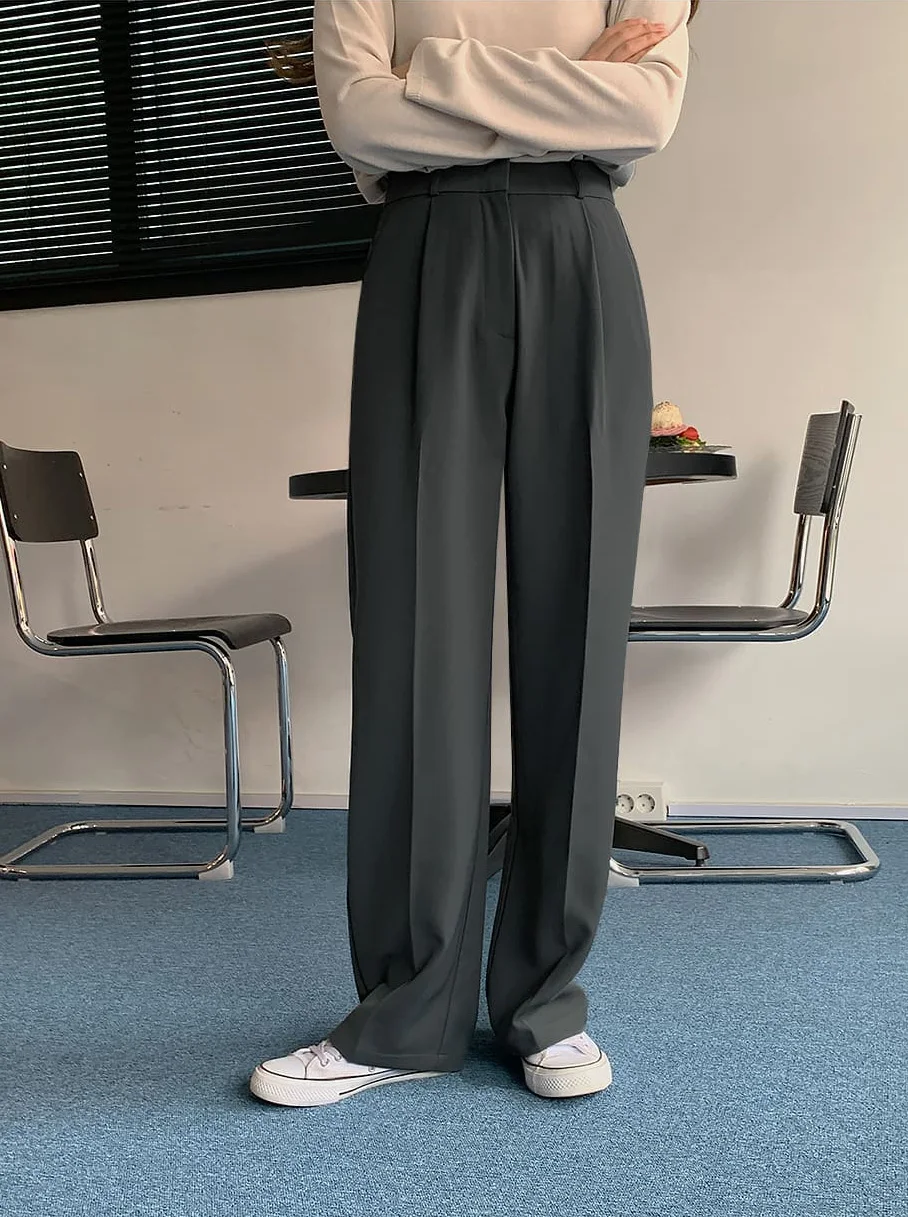 Новые популярные яркие цвета с высокой талией тонкие широкие прямые