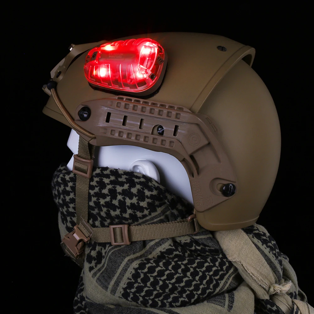 Airsoft Strobe Helmet Light IR Signal Safety Survival Lamp Military Airborne Weapon And Flashlight Hunting Helmet Lights EX433