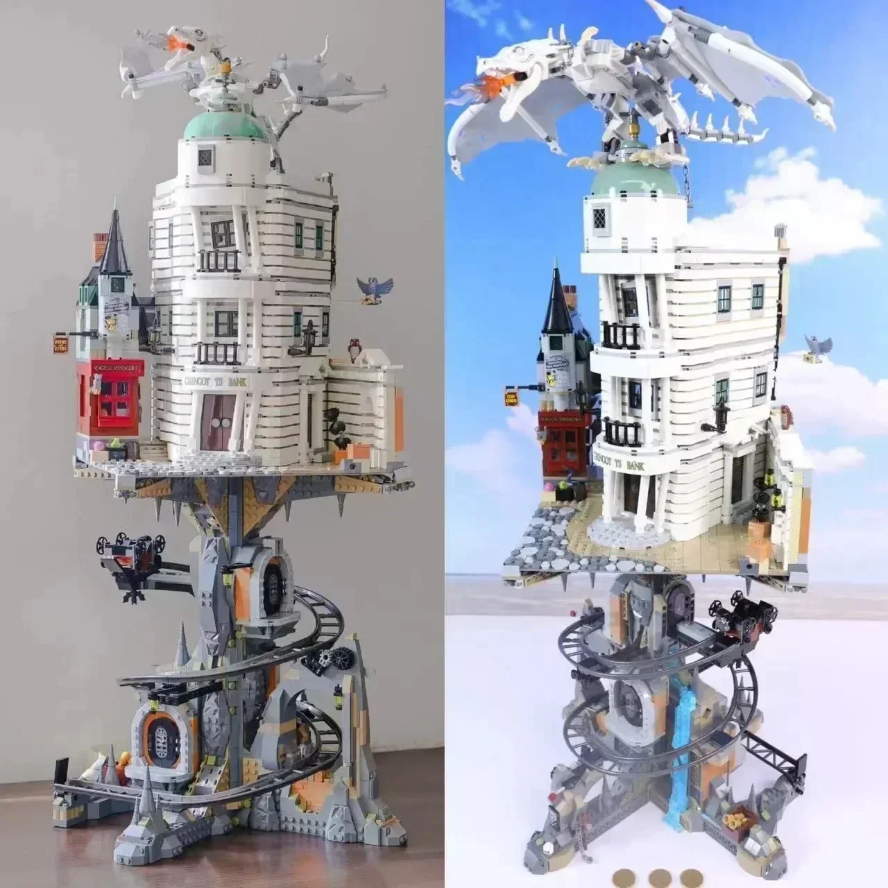 НОВЫЙ банк 4803 шт. Gringots строительные блоки кирпичи Ironbelly Dragon moc76417 замки игрушки