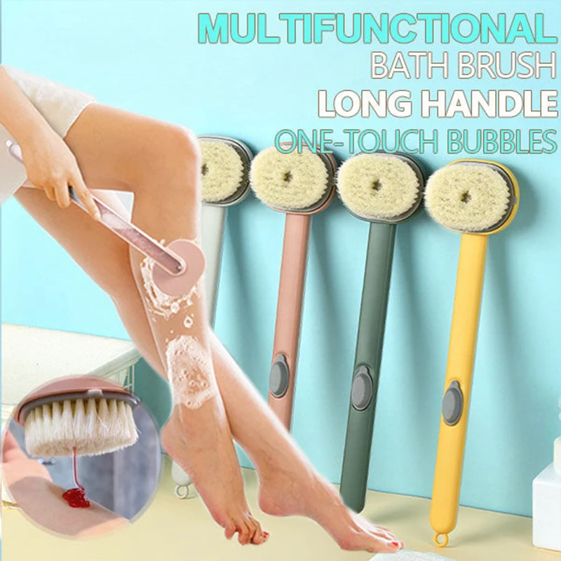 

NEW Long Handle Bath Brush Bathroom Body Brushes Back Body Bath Shower Sponge Exfoliating Scrub Massager Skin Cleaning Tools