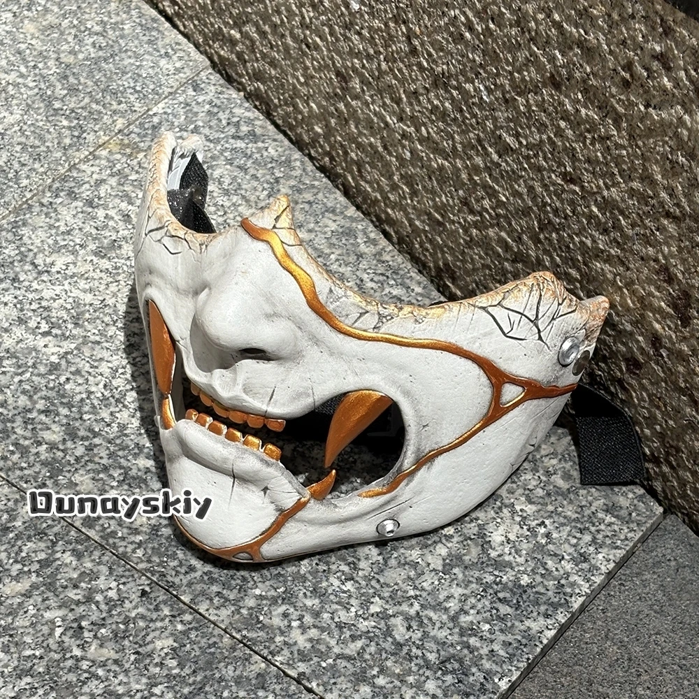 Фото Diy Ss S@Game Ghost Atsu Косплей Костюм Маска Реквизит Аксессуары 40-50 см Половина Лица Маска Самурая Хэллоуин Карнавальное Украшение №3