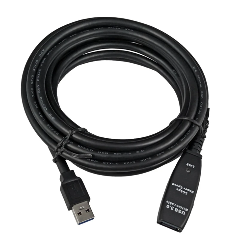 5 м USB 3 0 кабель Папа-мама с удлинителем чипсет-Активный удлинитель USB-кабель