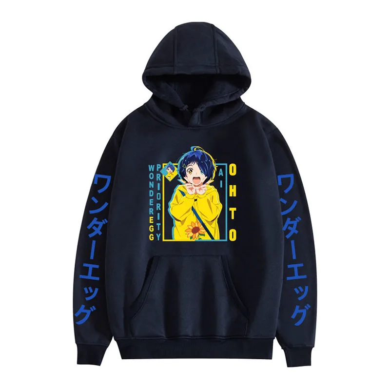 

Japanese Anime WONDER EGG PRIORITY Print Graphic Men's Women's Kawaii Casual Harajuku Sweatshirt Hoodies Uniex Pullovers