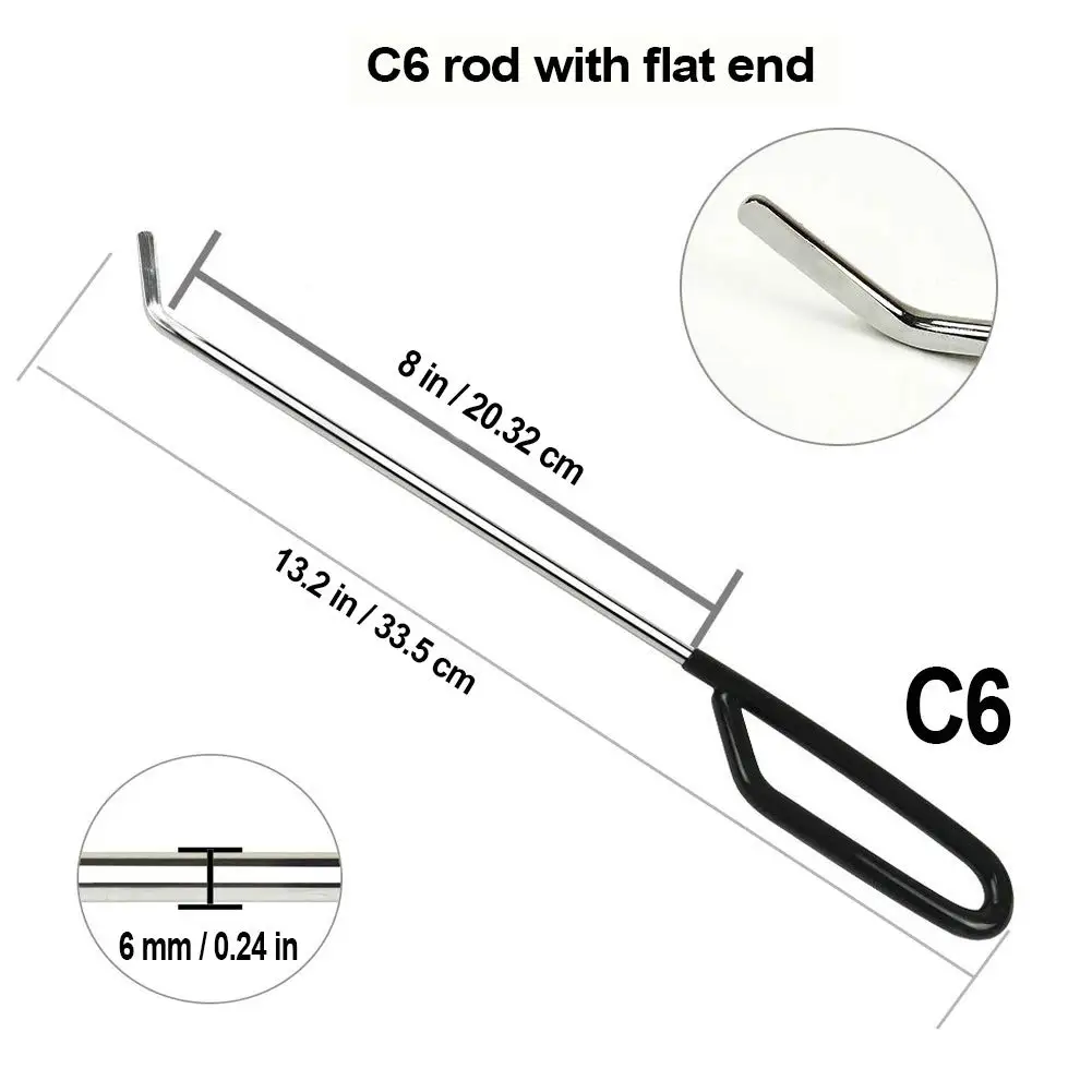 Стержни для удаления вмятин инструменты крючки толкатель с 15 насадками