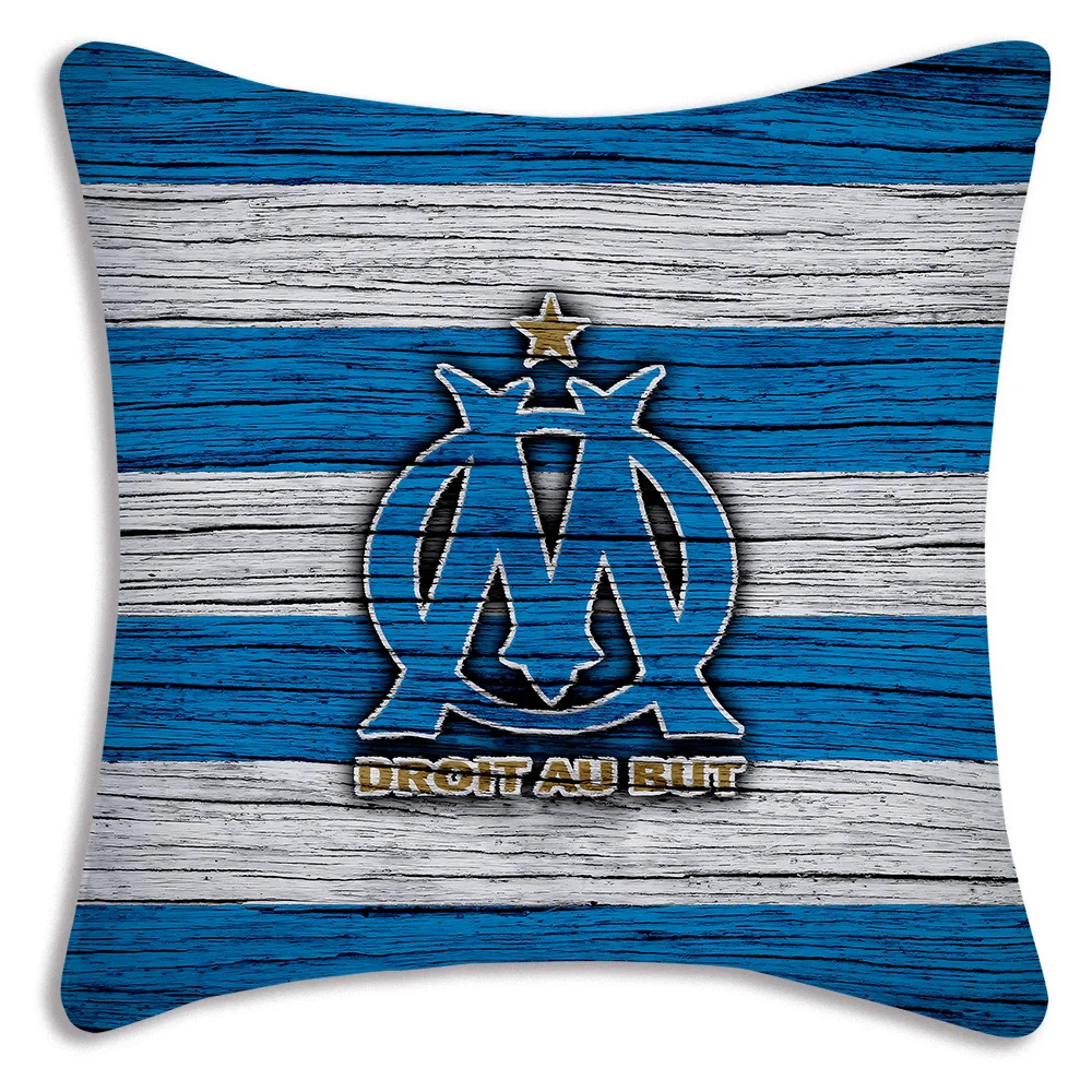 Pillow Covers M-Marseille OmS Cartoon Sofa Decorative Home Double-sided Printing Short Plush Cute Cushion Cover