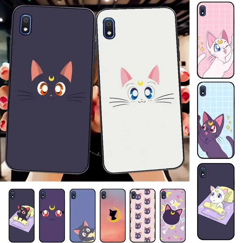 

BANDAI Sailor Moon cat Phone Case for Samsung A51 01 50 71 21S 70 31 40 30 10 20 S E 11 91 A7 A8 2018