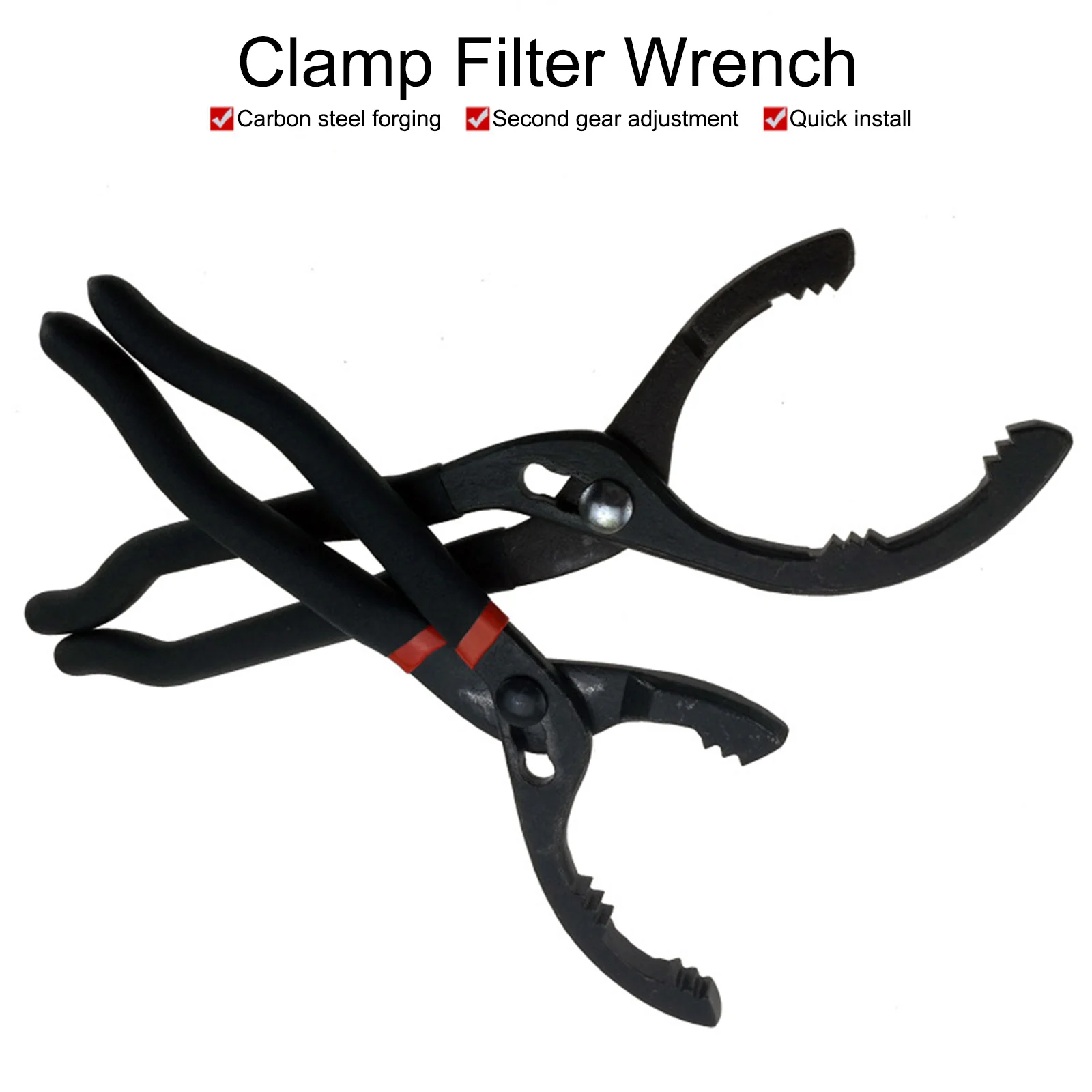 

10 Inch/12 Inch Adjustable Filter Removal Pliers Oil Filter Wrench Pliers Portable Universal Hand Tools Disassembly Tool Pliers