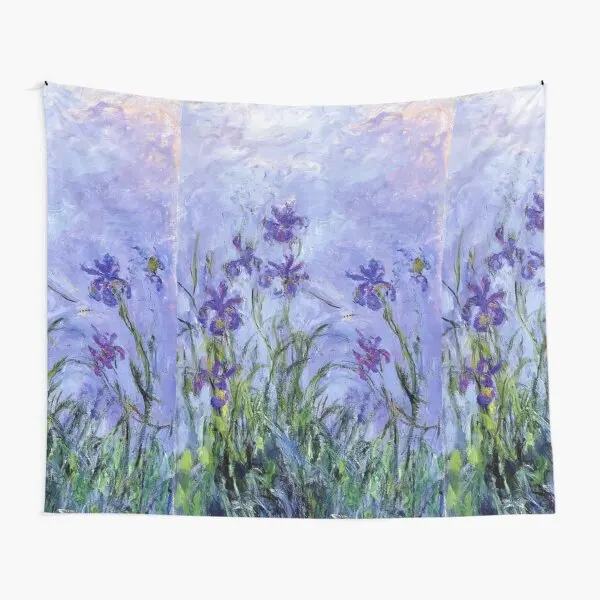 Клод Моне сиреневые Ирисы 1914 гобелен Декор цветные стены Гостиная подвесной