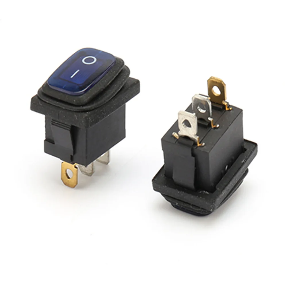Пластиковый тумблер KCD1 ON-OFF водонепроницаемый с 3-контактным терминалом