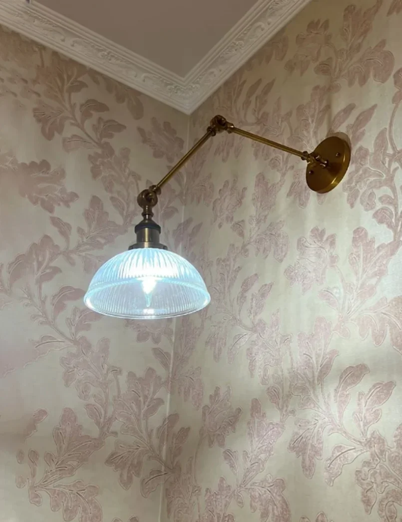 Стеклянный настенный светильник в античном стиле лампа для чтения ретро