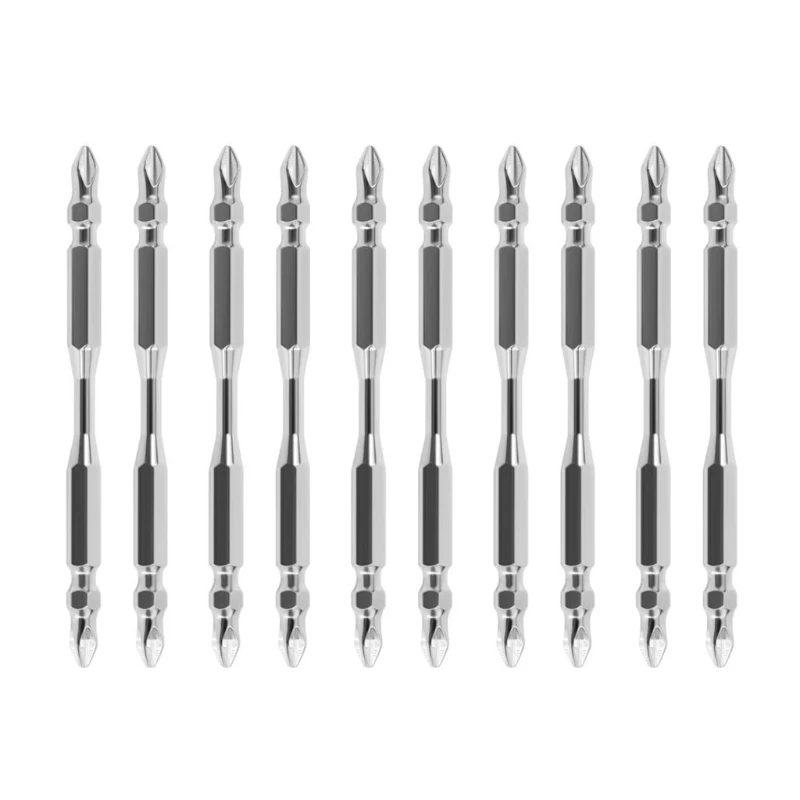 

Electric Screwdriver Bit Drill Bit Magnetic Screwdriver Bit 65/100mm 10pcs Double-head Screwdriver Bit High Performance